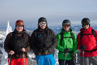 Geoff, John, Adam, and Todd from Catskiing.ca